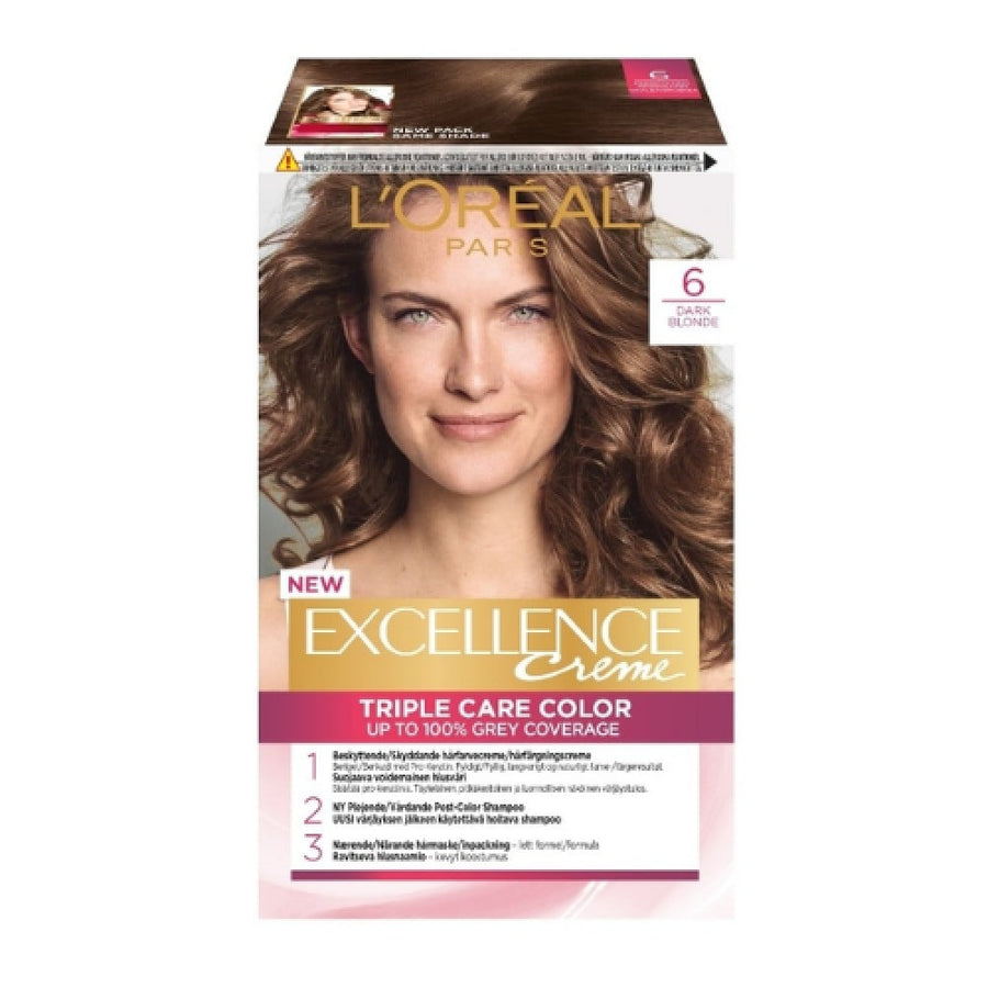 L'Oreal Paris Excellence Creme Hair Color, 6 Dark Blonde
