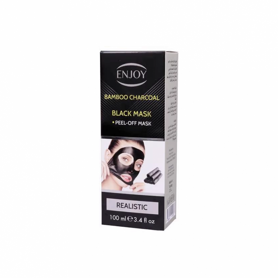 Enjoy Bamboo Charcoal Black Realistic Mask 100Ml
