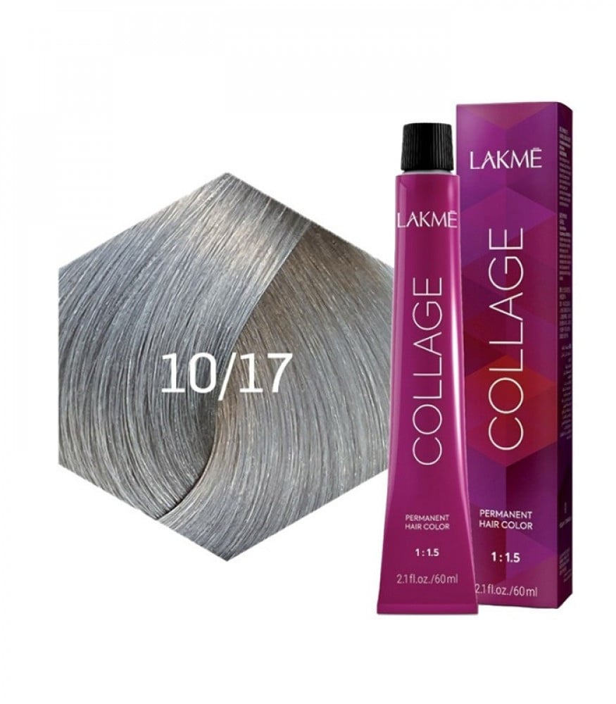 Lakme Collage Cream Hair Color 10/17 Blue Ash Light Platinum