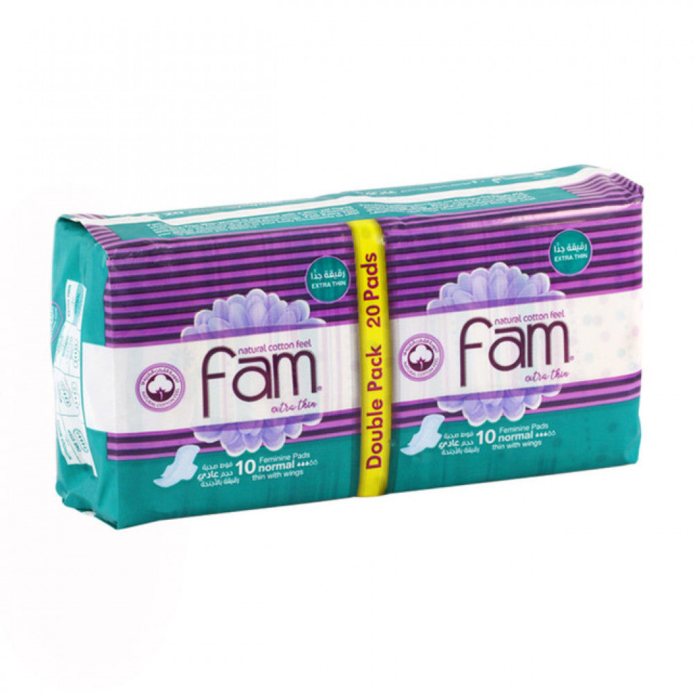 Fam Feminine Pads Double Pack 20Pads Normal