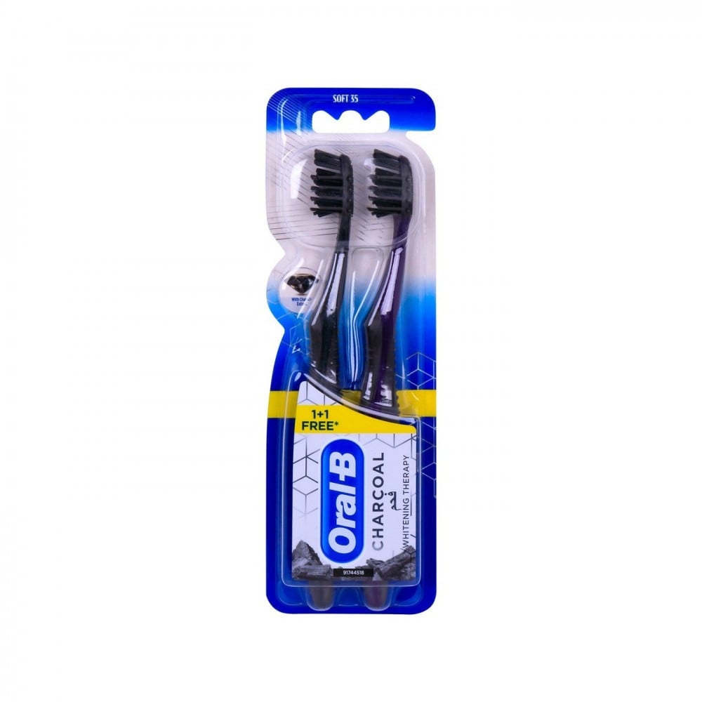 Oral-B 1+1 Charcoal Whitening Therapy Tooth Brush