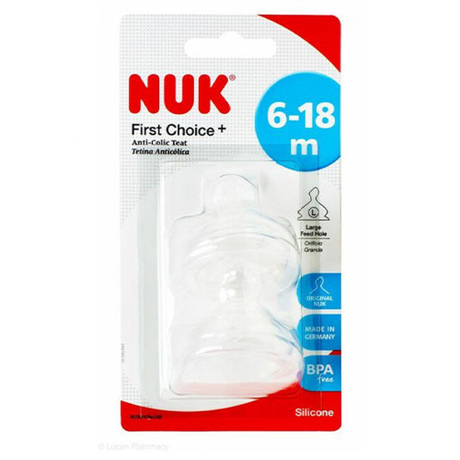 Nuk First Choice+ Original Silicone 6-18M 2 Pcs