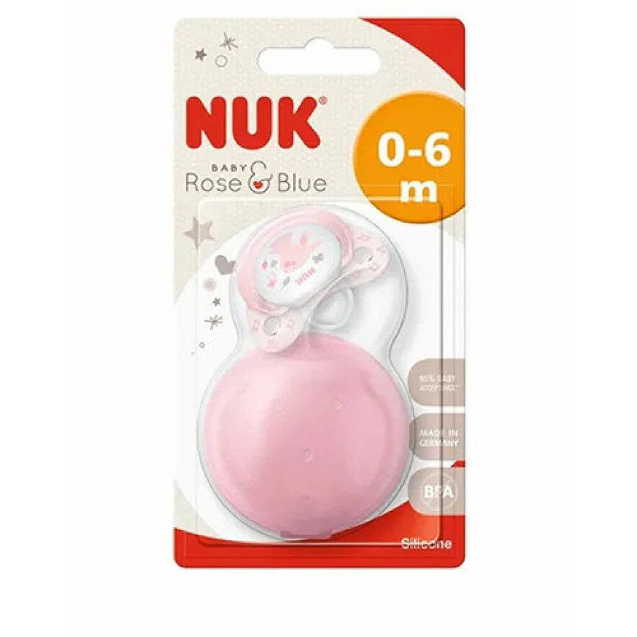 Nuk Pacifier Box Rose 0-6M-1498