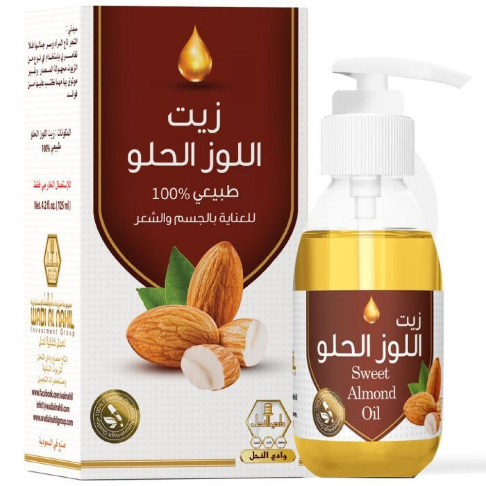 Wadi Al Nahil Sweet Almond Oil 125 ml