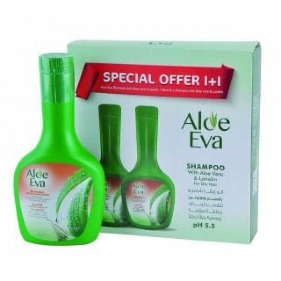 Alo Eva Shampoo 320X2 With Aloe Vera &Lonolin Dry Hair