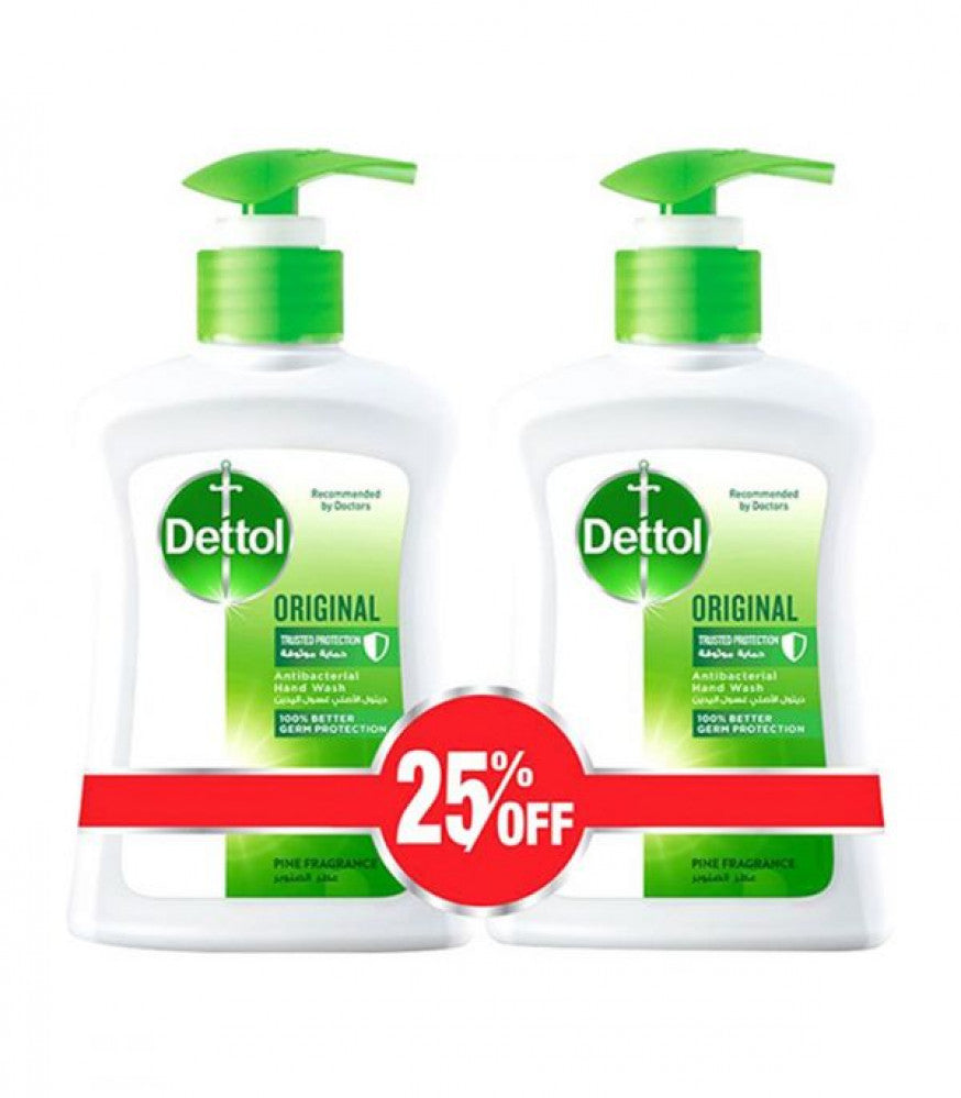 Dettol Hand Wash 200Ml Original Ã—2 -25%Off