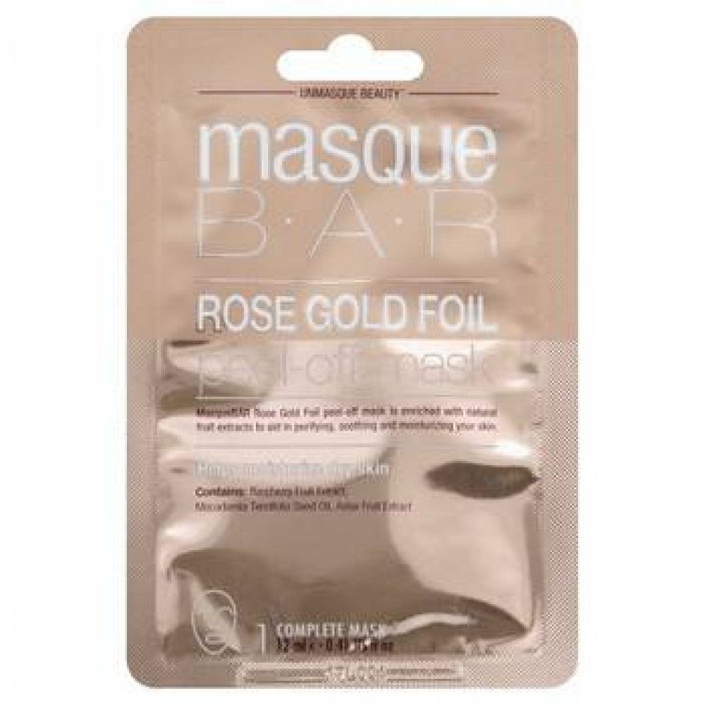 B.A.R Masque Rose Gold Foil 1 Mask 12Ml