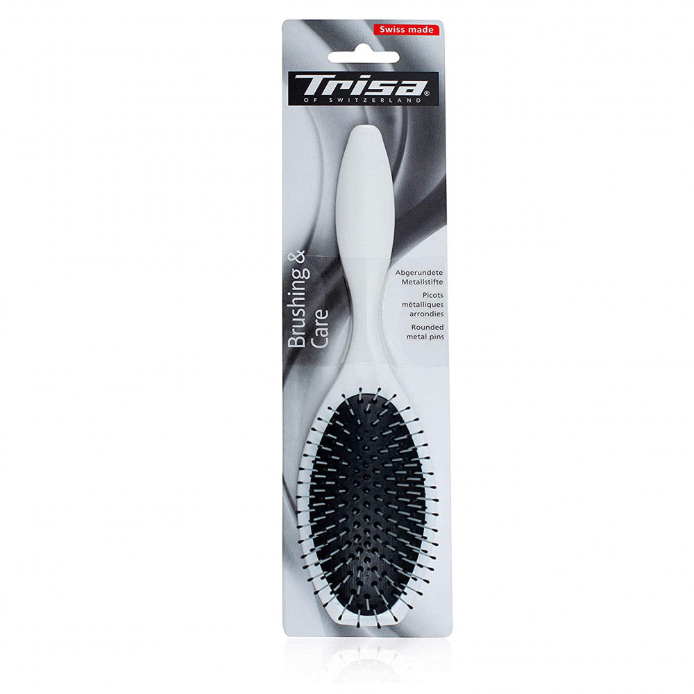 Trisa Hair Brush Large Rubber Cushion Plsdtic Pins De