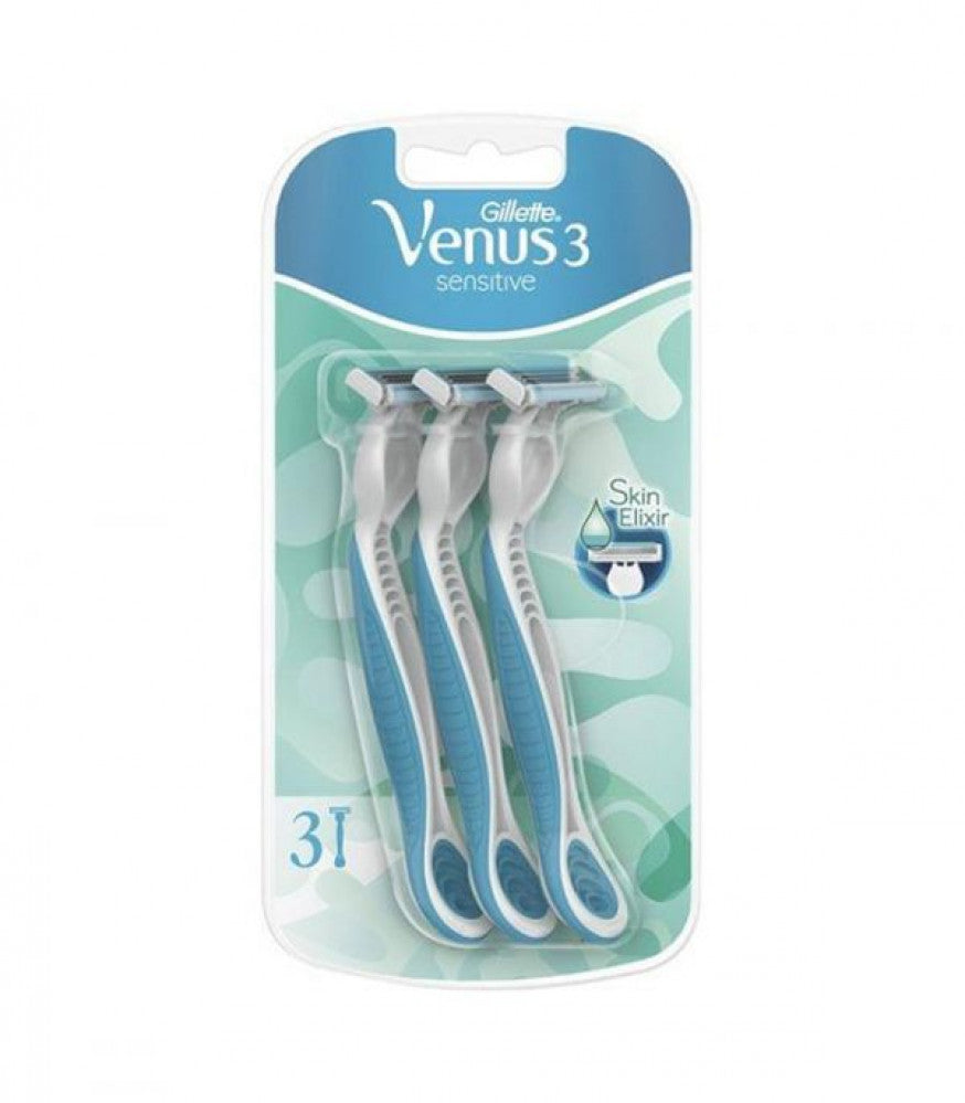 Gillette Venus 3 Sensitive Skin Elixir Shaving 3 Pcs