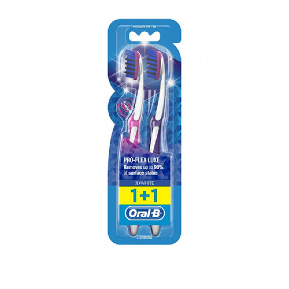 Oral-B Pro-Flex Luxe 3D White 1+1 Tooth Brush