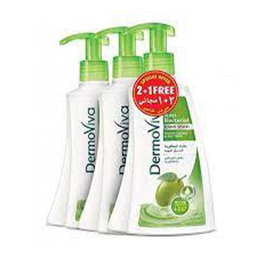 Dermoviva Anti Bacterial Olive 2+1 Free Hand Wash 200Ml
