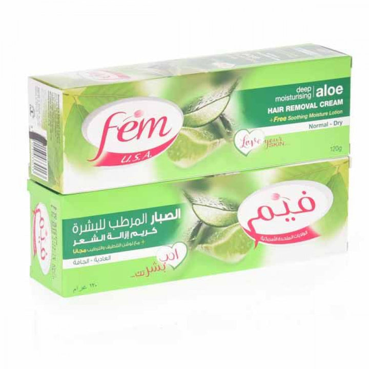 Fem Hair Removal Aloe 200% 2Pcs Cream 120Gm
