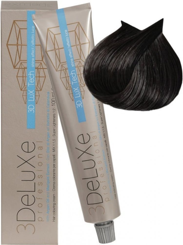 DELUXE HAIR COLOR 100ML 4.1 ASH BROWN