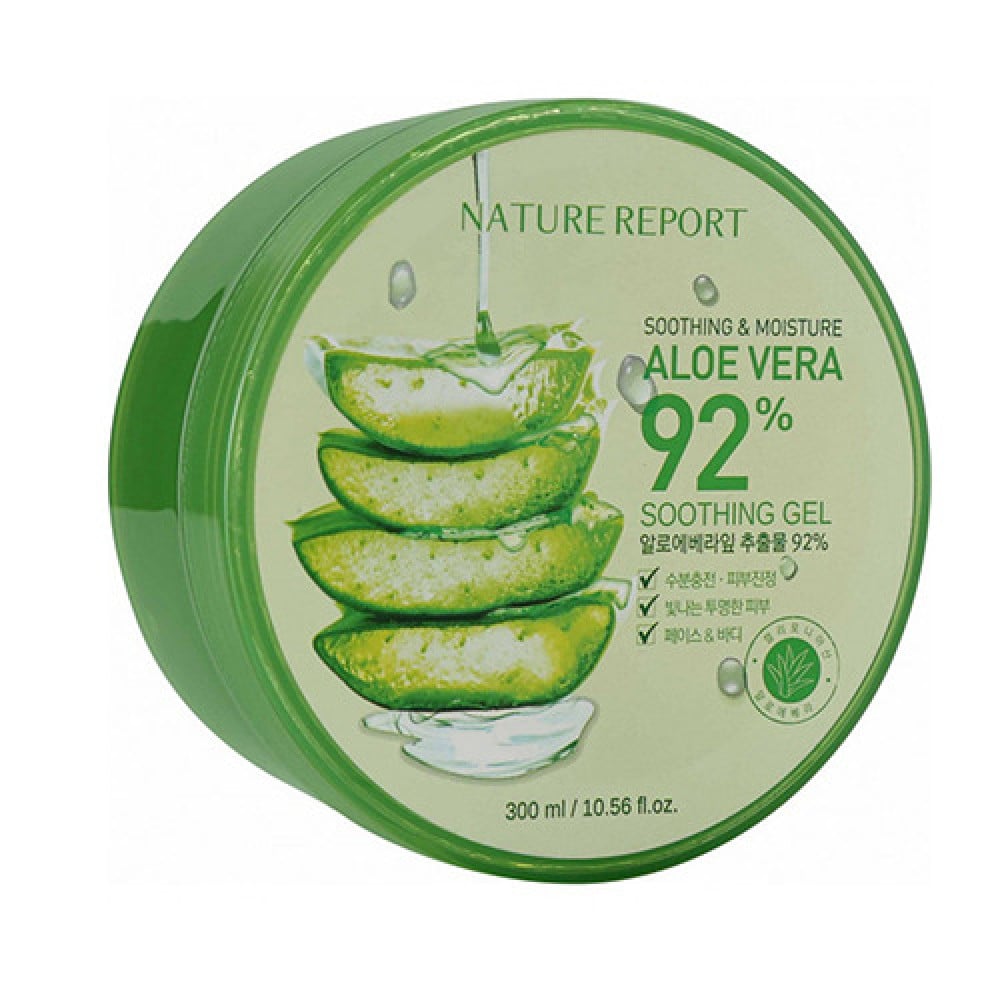 Nature Report 92% Aloe Vera Soothing Gel Gel 300Ml