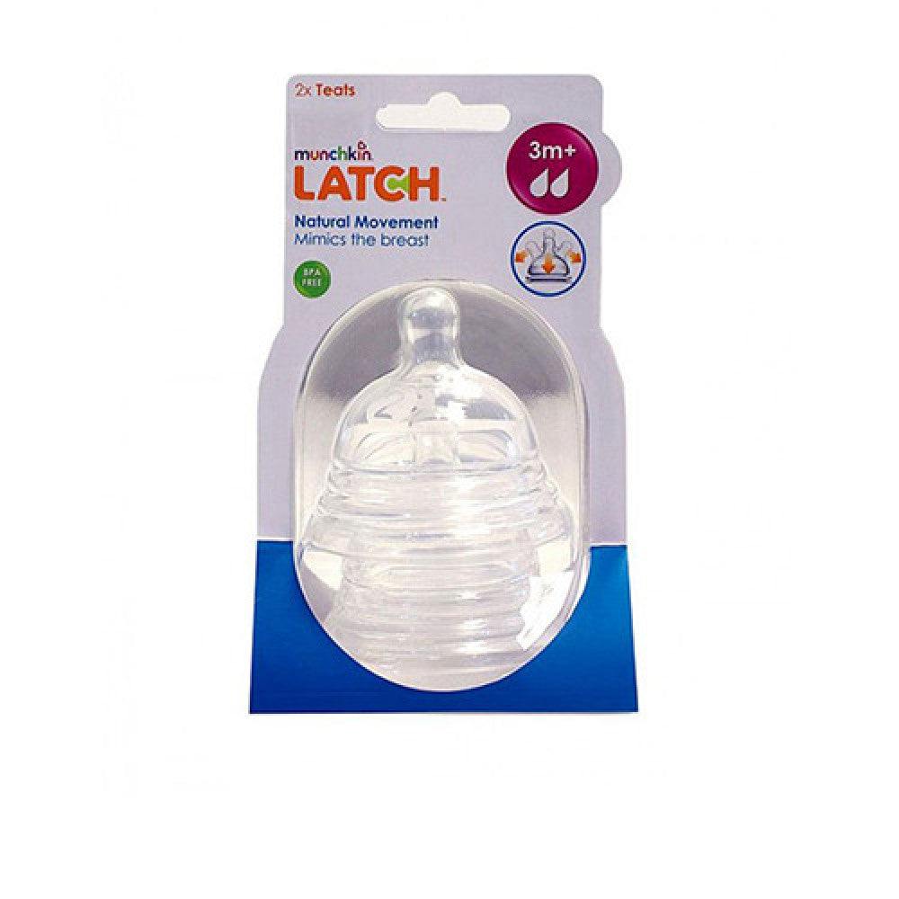 Munchkin Nipple 3M+ 2 Pcs Silicone