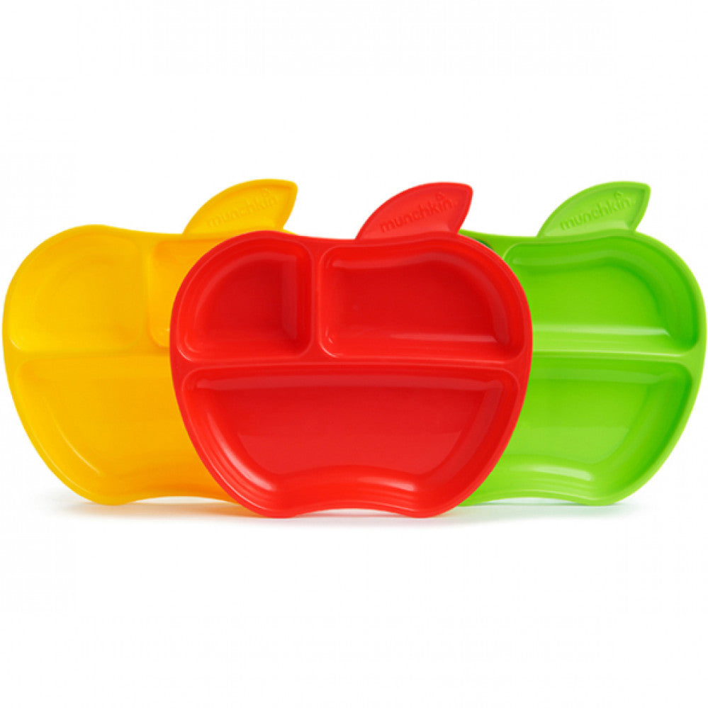 Munchkin Plates 3 Pcs 6+M Apple