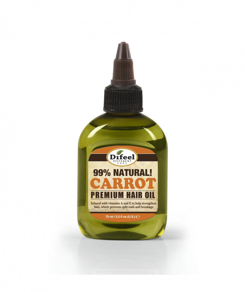 Difeel Carrot Oil Premium Natural Hair Oil, 2.5oz
