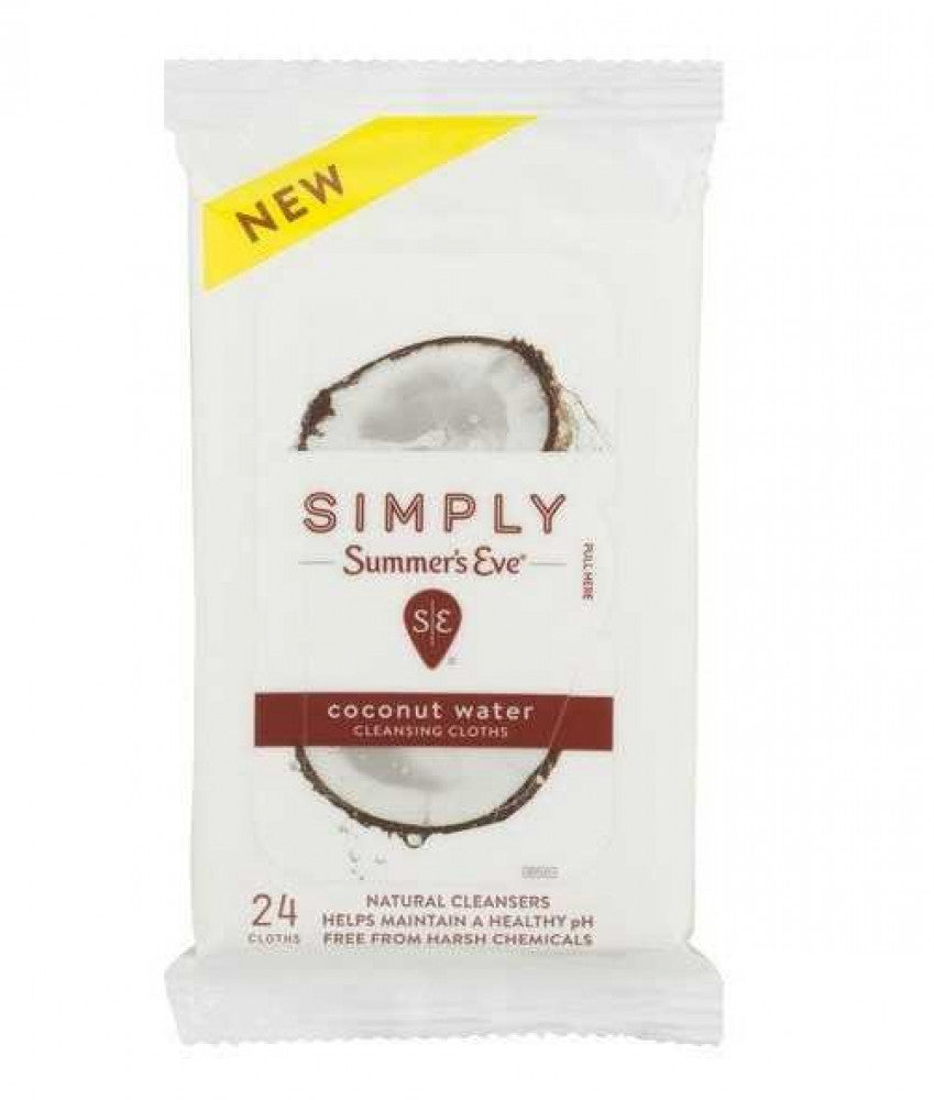 Summers Eve Coconut Water Wips 24 Cloths