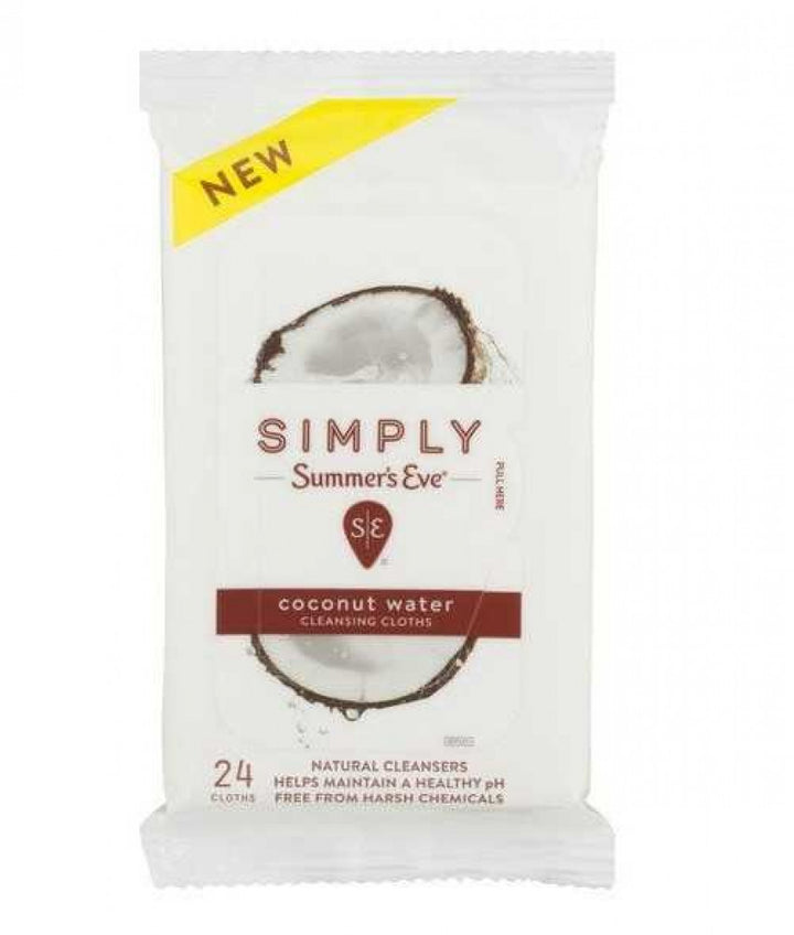 Summers Eve Coconut Water Wips 24 Cloths