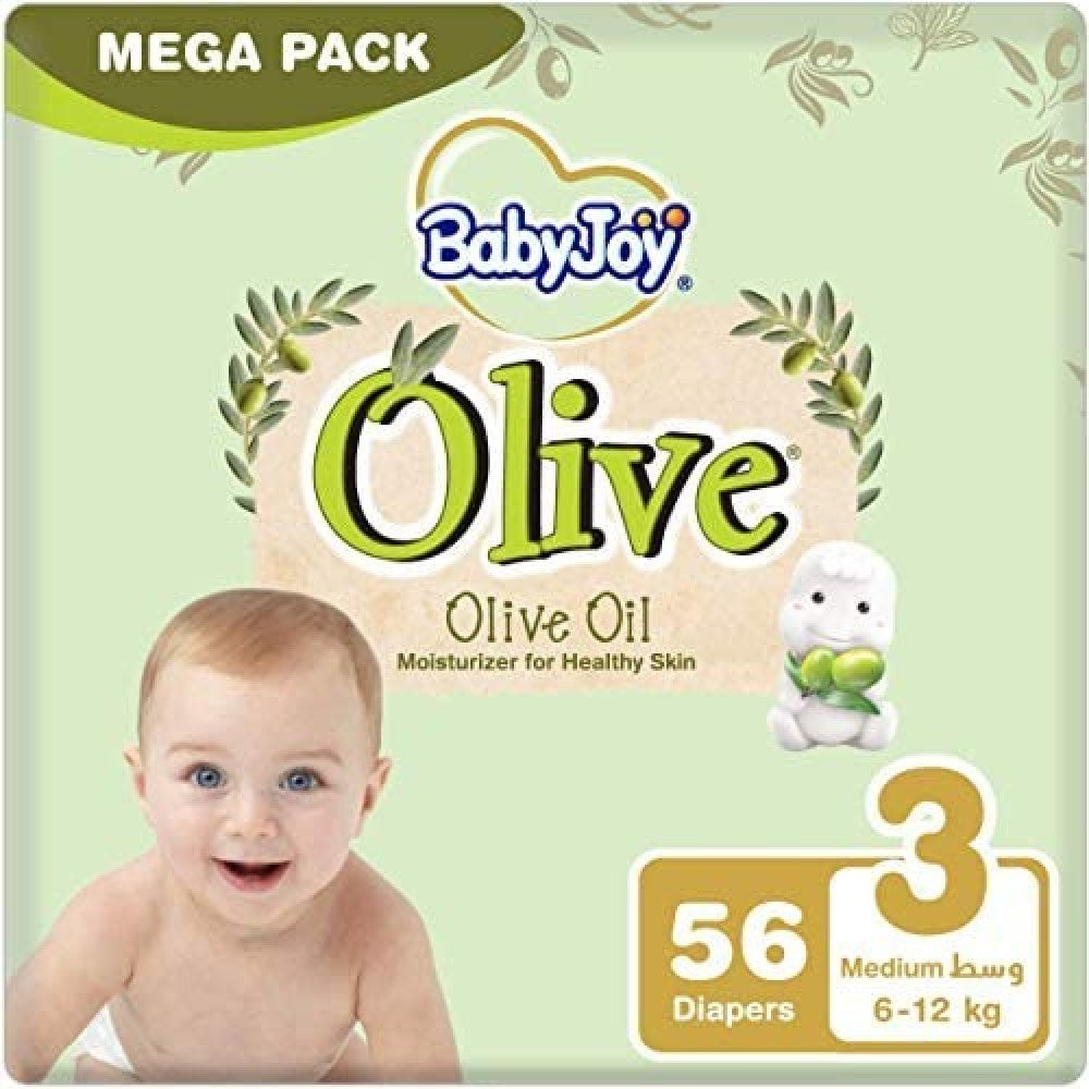 Diapers 56 Pcs Babyjoy Olive Oil No 3