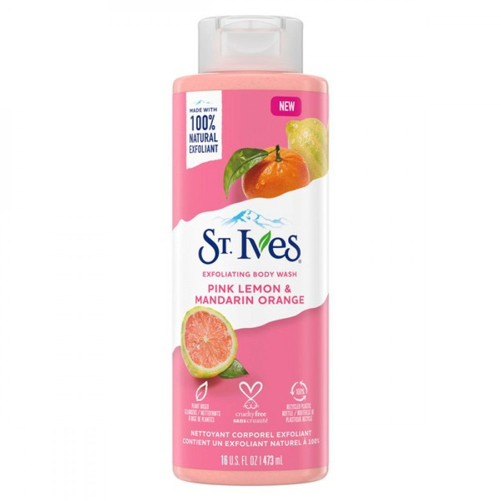 ST.LVES PINK LEMON&MANDARIN ORANGE BODY WASH 473 ML