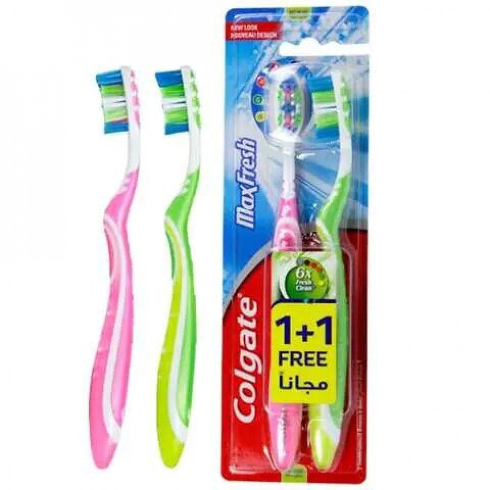 COLGATE MAX FRESH 1+1 FREE MEDIUM TOOTH BRUSH
