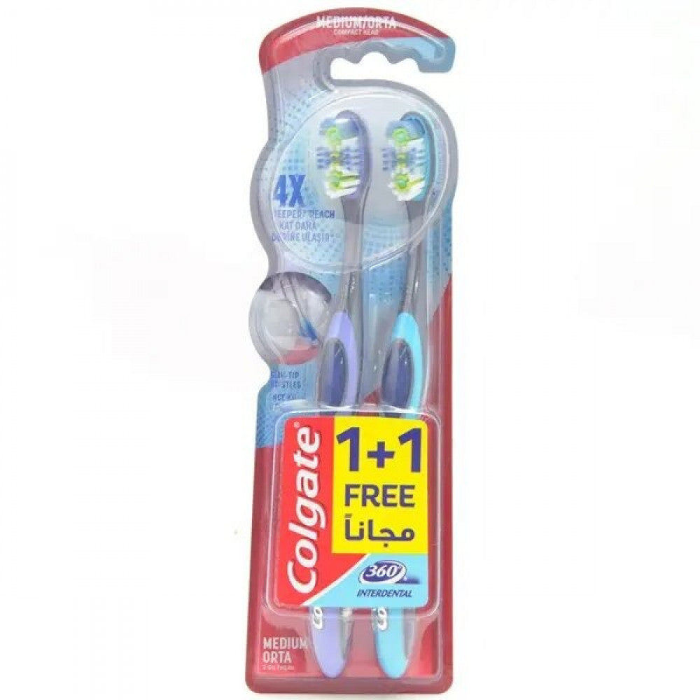 Colgate Interdental 360? -1+1 Medium Tooth Brush