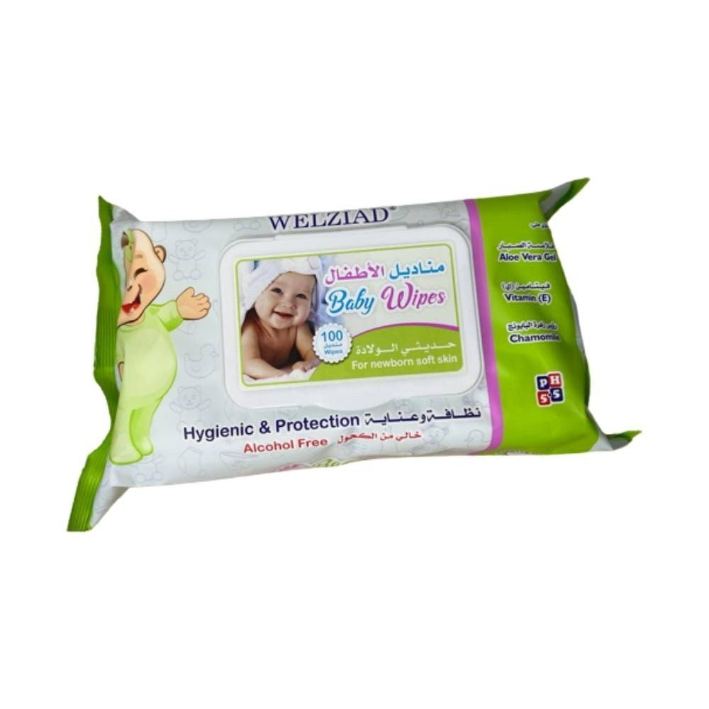 Welziad For Newborn Soft Skin Wipes 100 Pcs