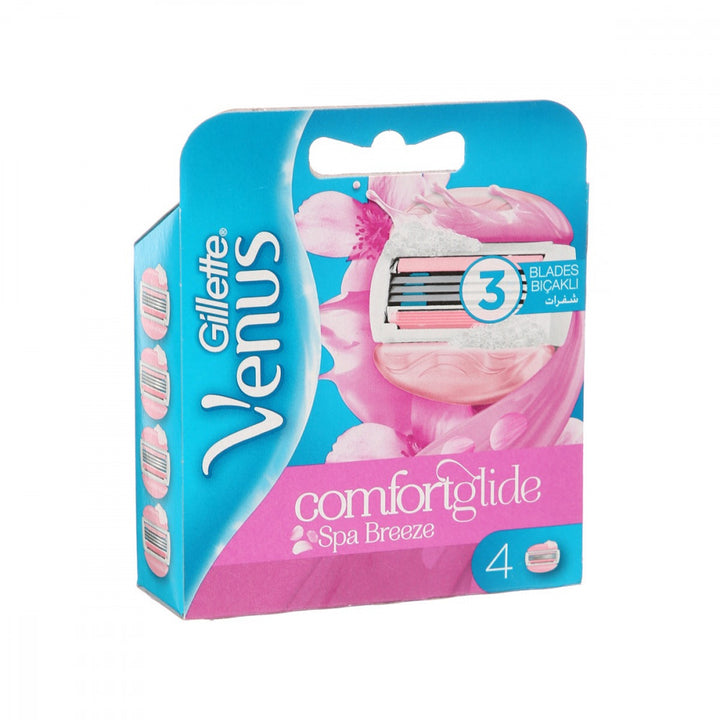 Gillette Comfort Glide Spa Breeze Venus 4 Pcs