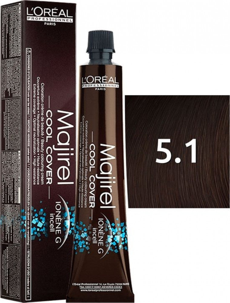 Loreal Majirel Hair Color Cool Cover 5.1 B7