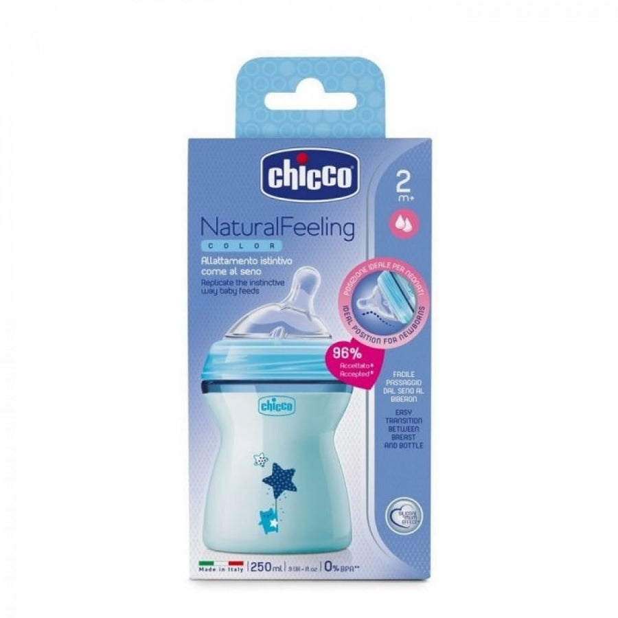 Chicco Natural Feeling Color Blue 2M+