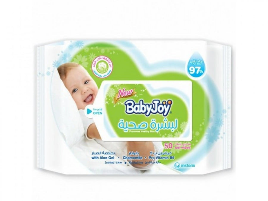 Babyjoy Healthy Skin Wet Wipes, 50 Wipes (18 X 50)