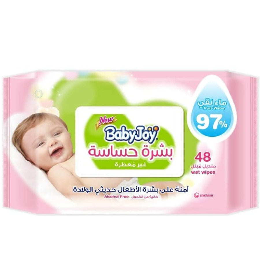 Babyjoy Sensitive Skin Wet Wipes 48Wipes (18 X 48)