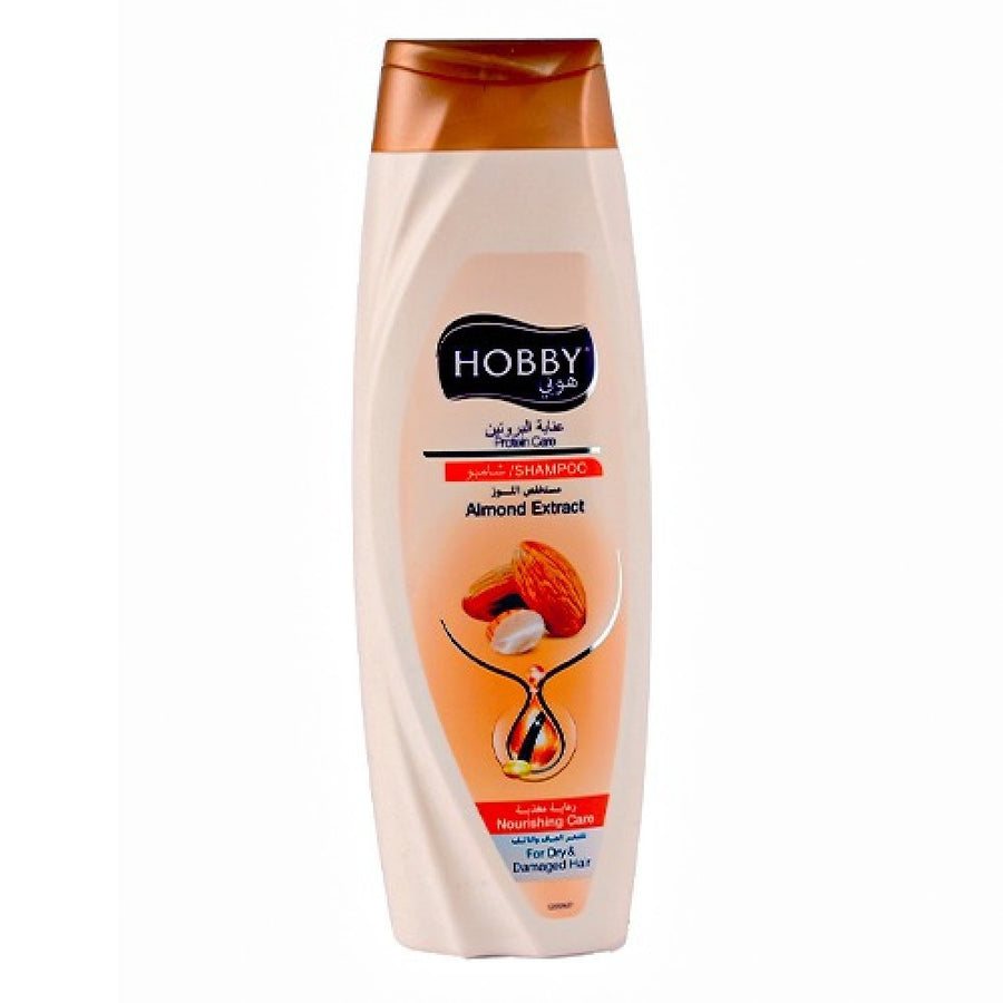 Hobby Protein Care Shampoo Almond Extract Nourishing Care For Dry & Damaged Hair 600M