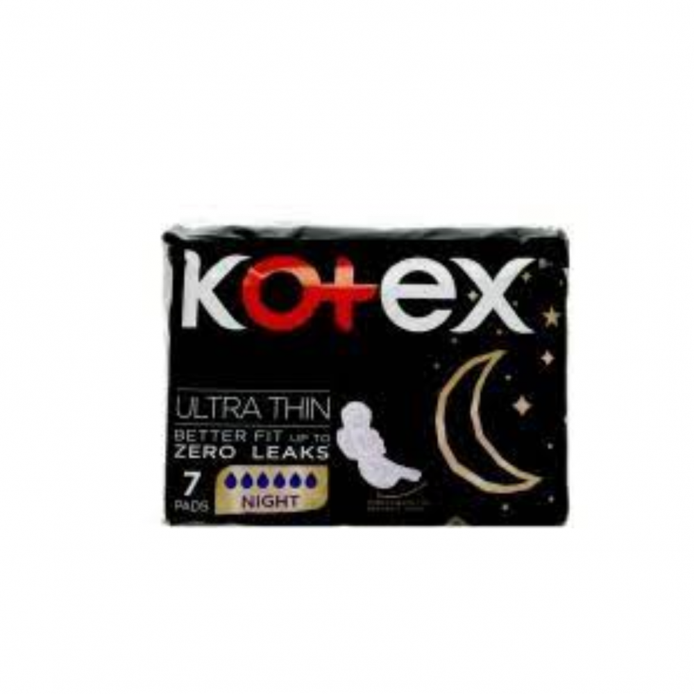 Kotex Ultra Thin Better Fit Zero Leaks Night 7Pads