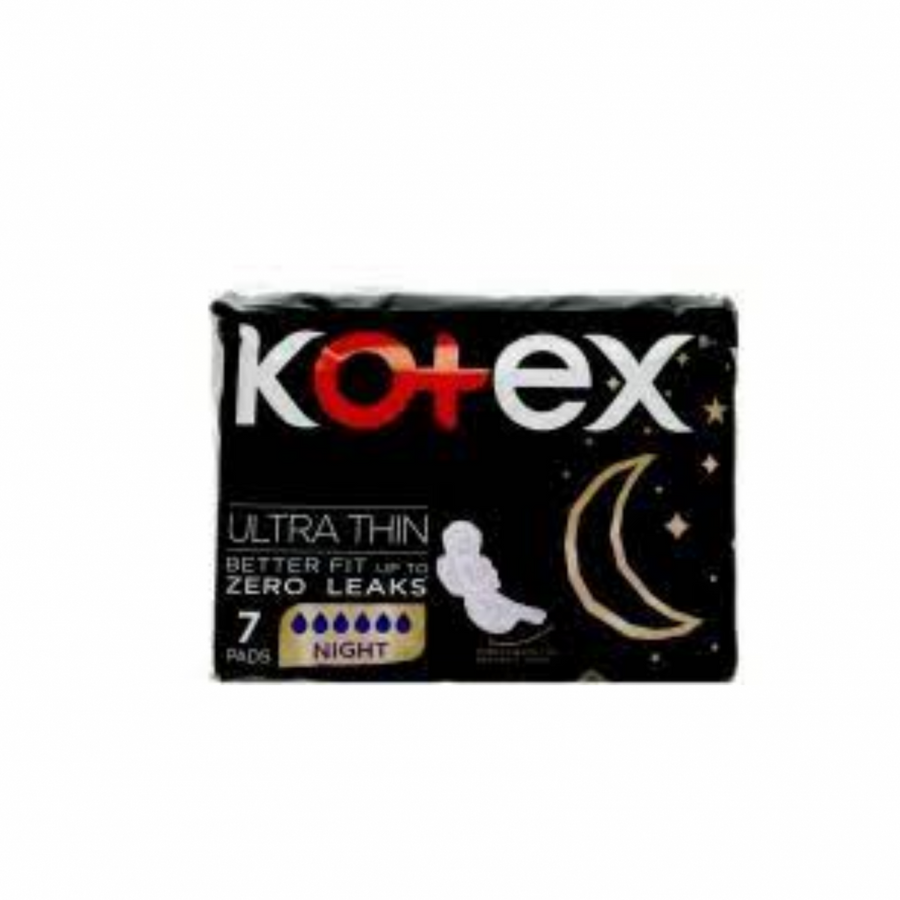 Kotex Ultra Thin Better Fit Zero Leaks Night 7Pads