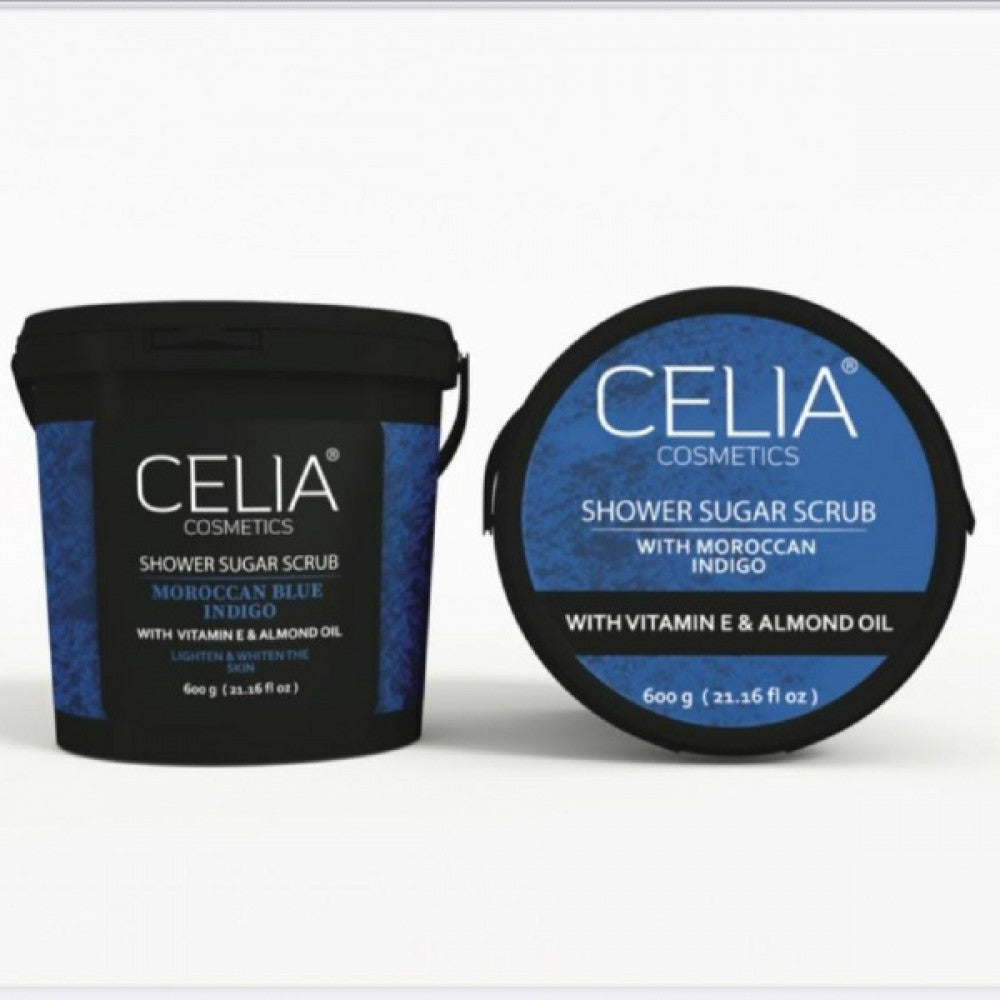 Celia Shower Sugar Scrub 600G Moroccan Indigo