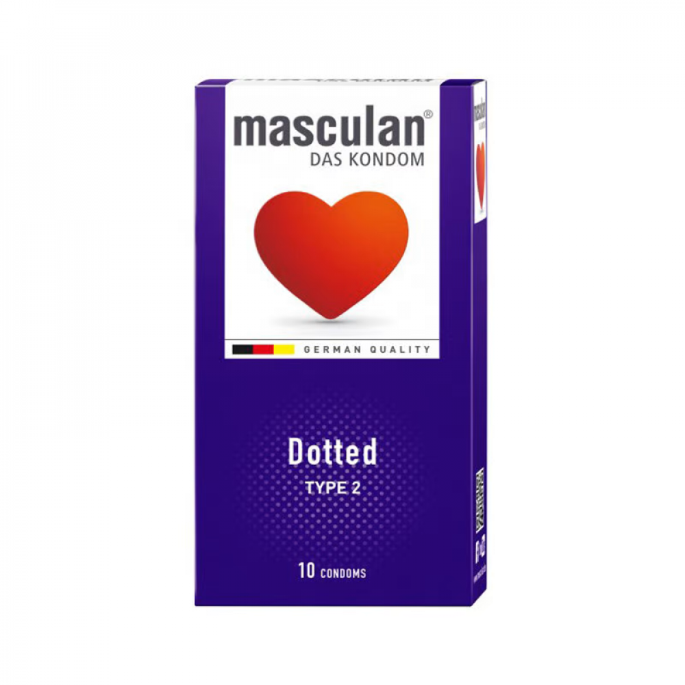 Masculan Dotted 10 Condoms Type 2