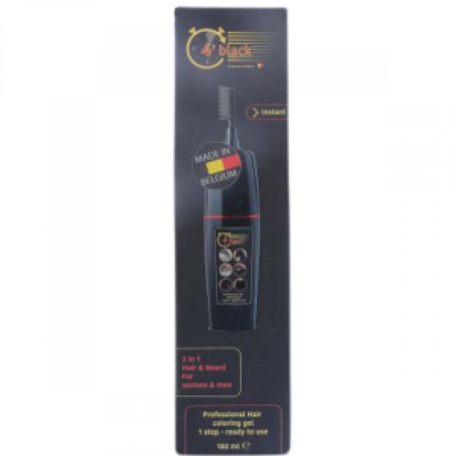 HAULIGA HAIR COLORING GEL 4 BLACK 180 ML