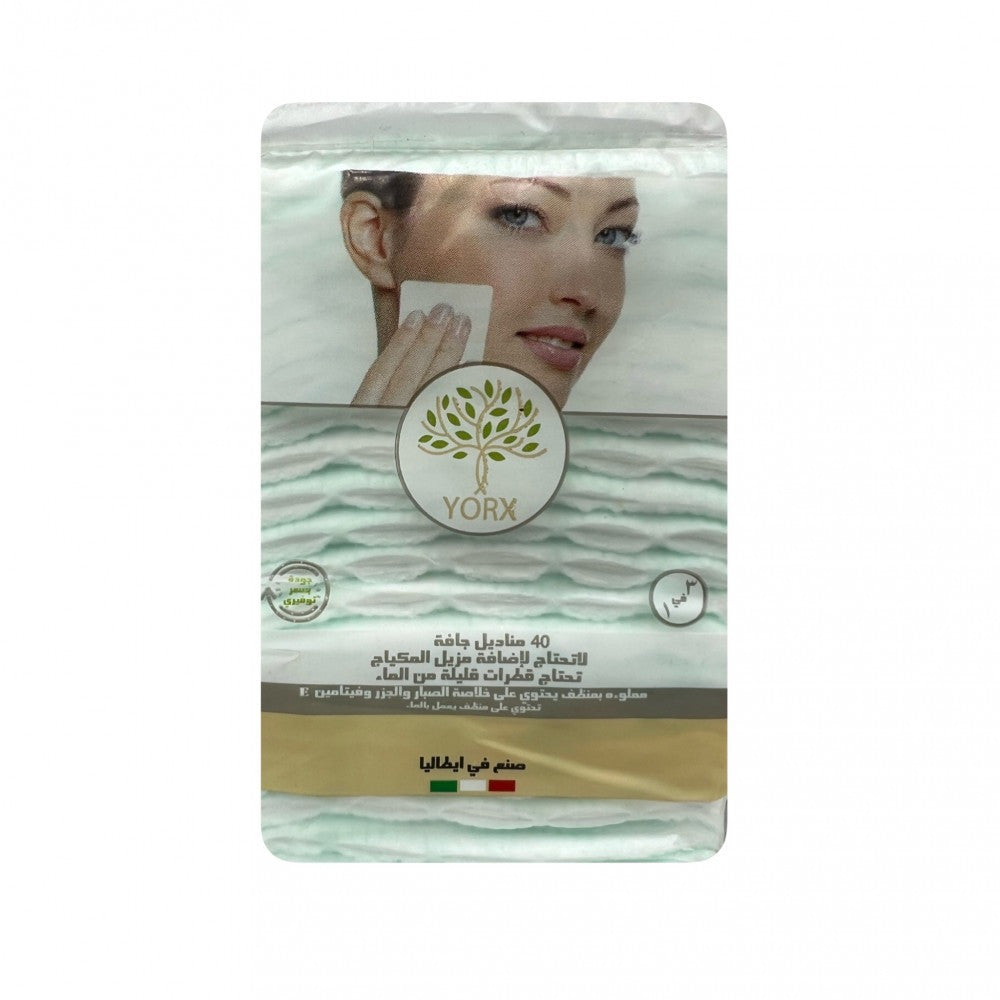Yorx 40 Dry Wips 3 In 1 With Aloe & Carrot Extracts And Vitamin E