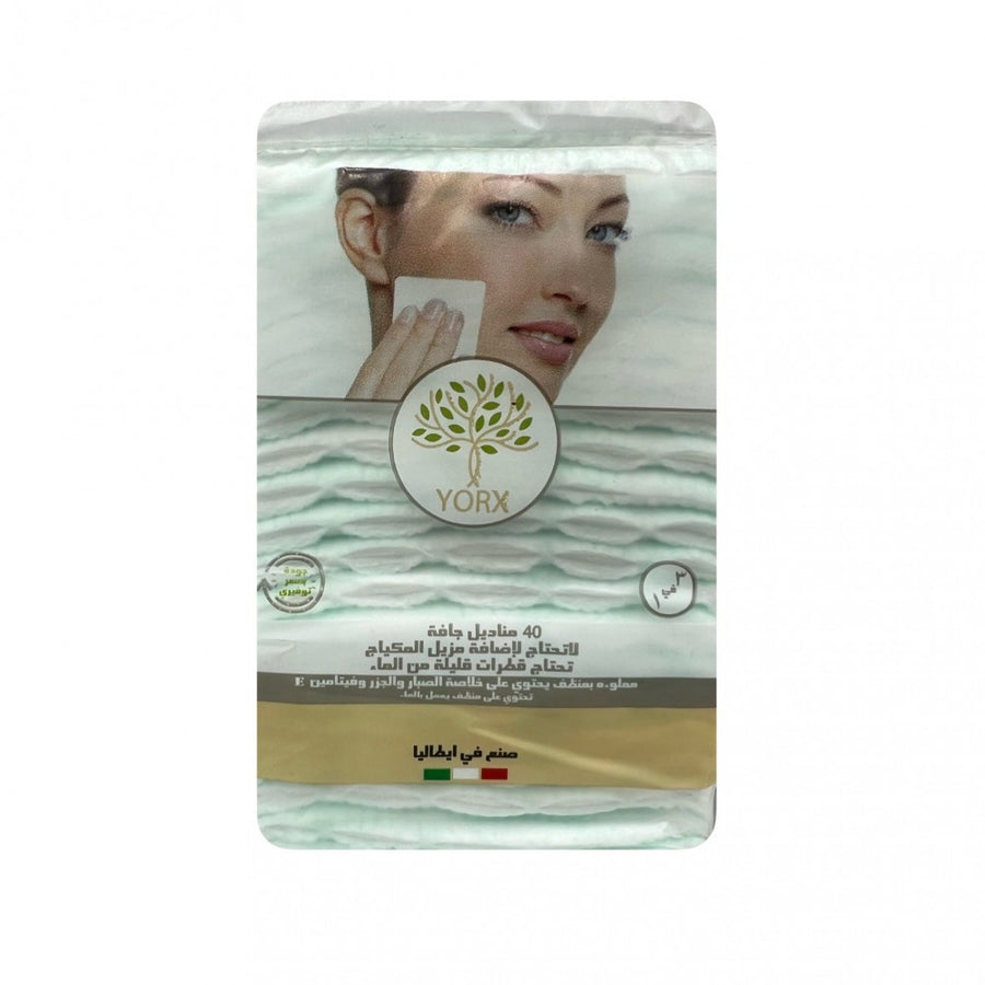 Yorx 40 Dry Wips 3 In 1 With Aloe & Carrot Extracts And Vitamin E