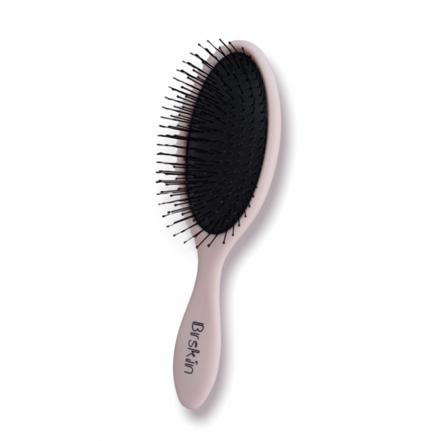 BRSKIN HAIR BRUSH PLASTIC NAYLON HEAD PINK