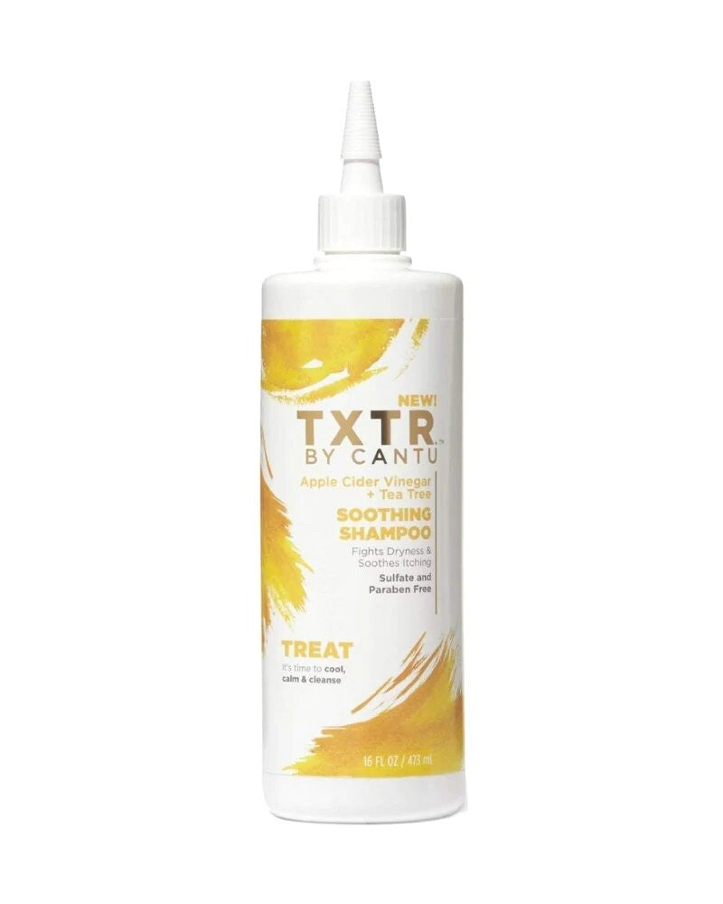 CANTU APPLE CIDER VINEGAR + TEA TREE SOOTHING SHAMPOO 473ML TXTR BY