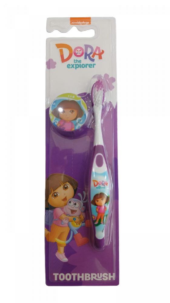 Dora Soft Toothbrush Kids With Cover 1 Pcs