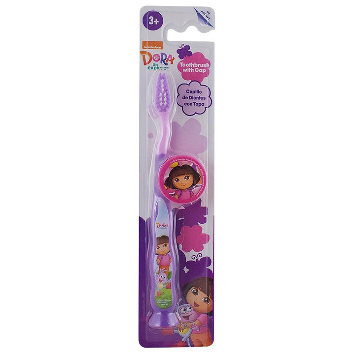 DORA SOFT TOOTHBRUSH KIDS WITH COVER & BASE 1 PCS