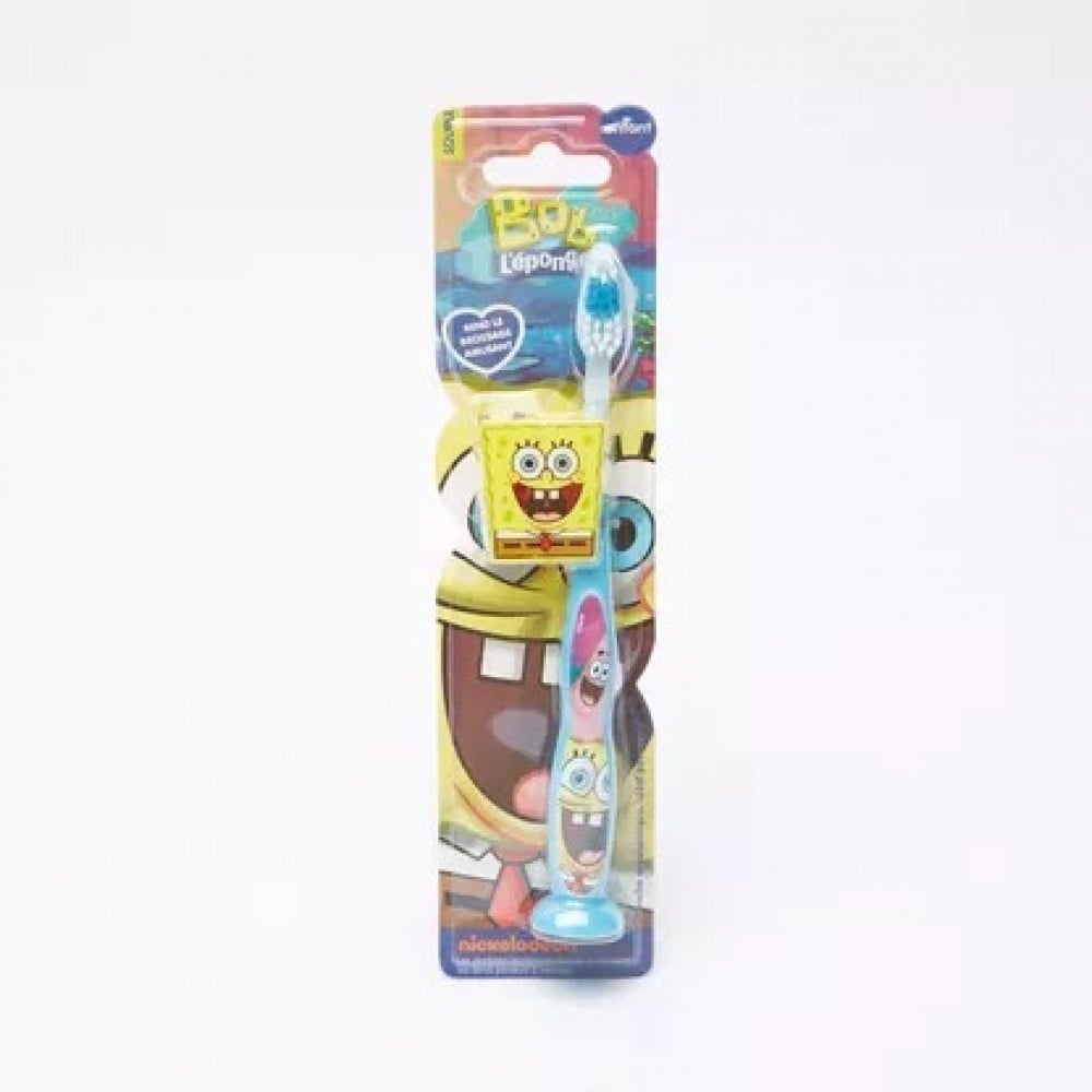 SPONGEBOB SOFT TOOTHBRUSH KIDS WITH COVER & 1 PCS