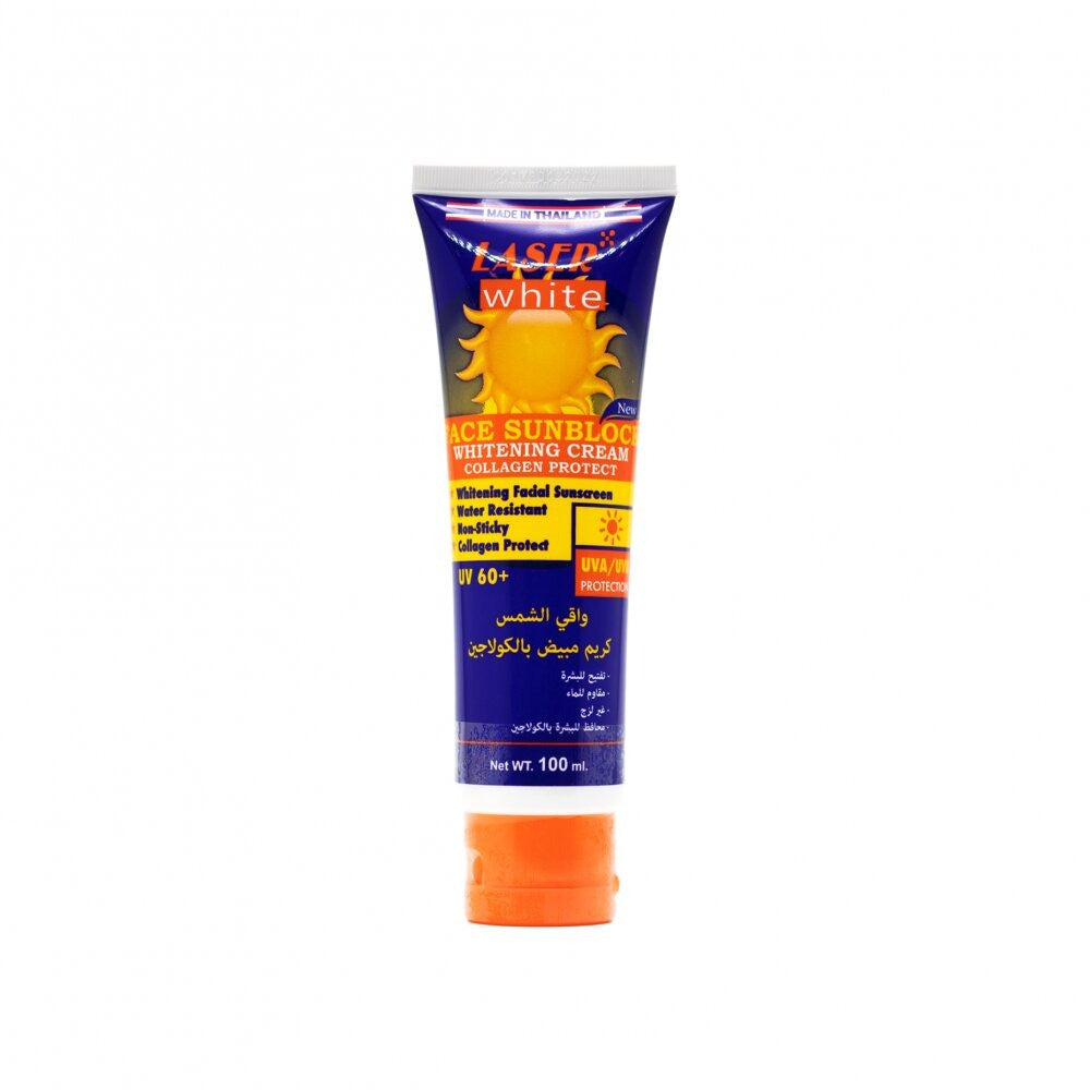 LASER WHITE FACE SUN BLOCK UV60+ WHITENING CREAM 100G