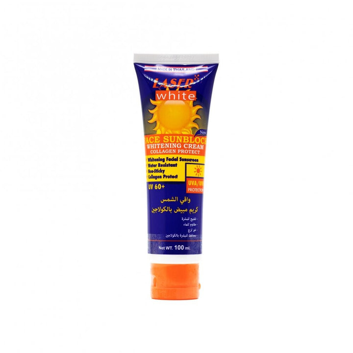 LASER WHITE FACE SUN BLOCK UV60+ WHITENING CREAM 100G