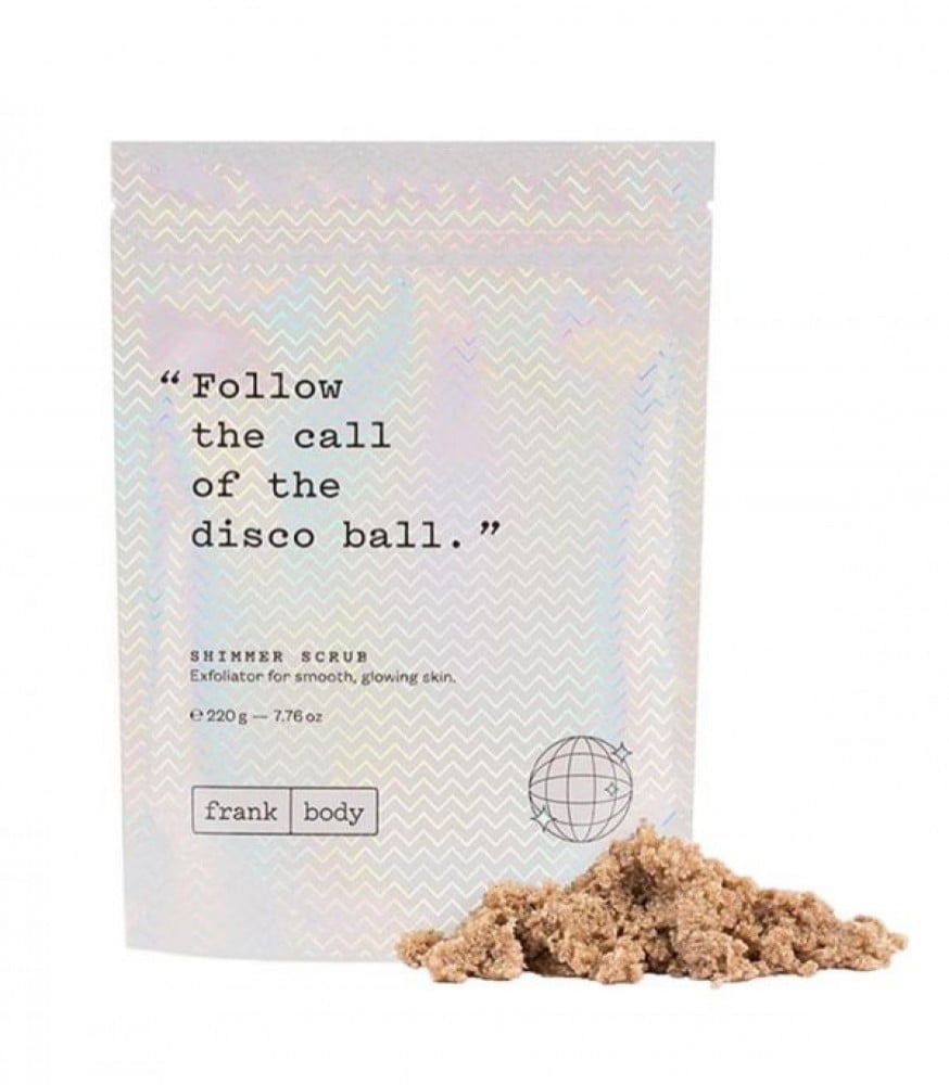 FRANK BODY SHIMMER SCRUB FOLLOW THE CALL OF THE DISCO BALL 220G