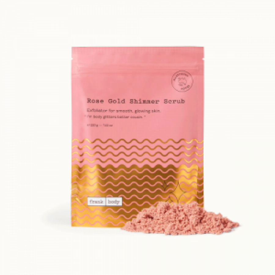 FRANK BODY ROSE GOLD SHIMMER SCRUB 220G